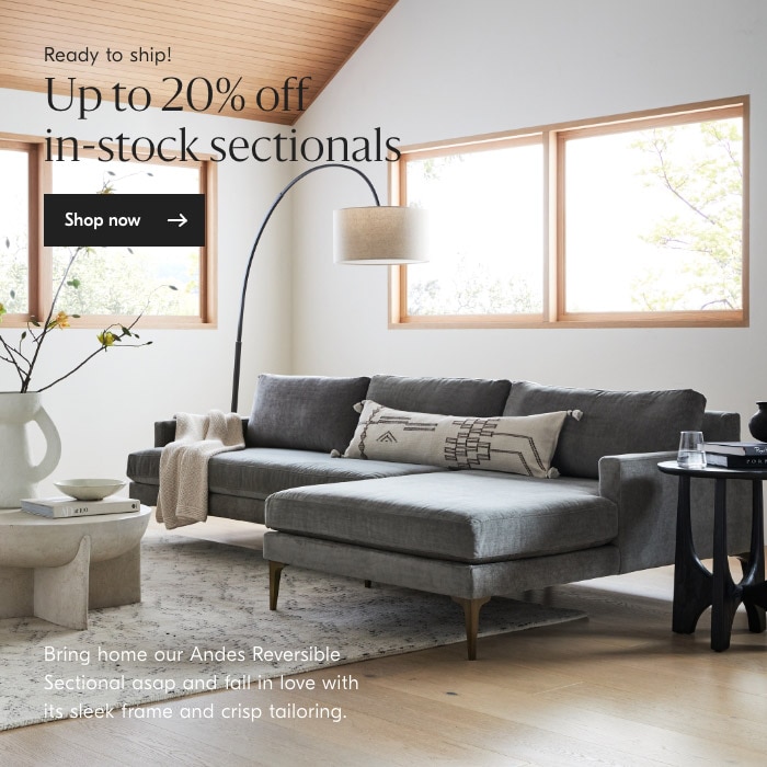 Up to 20% off in-stock sectionals