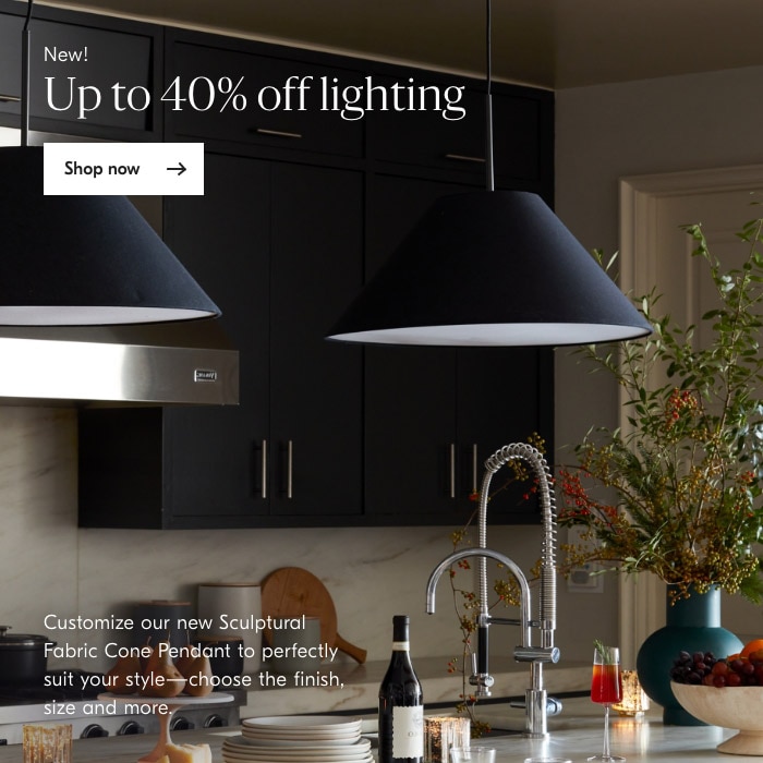Up to 40% off lighting