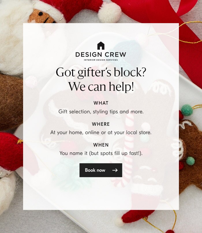 Design Crew. Book an appointment