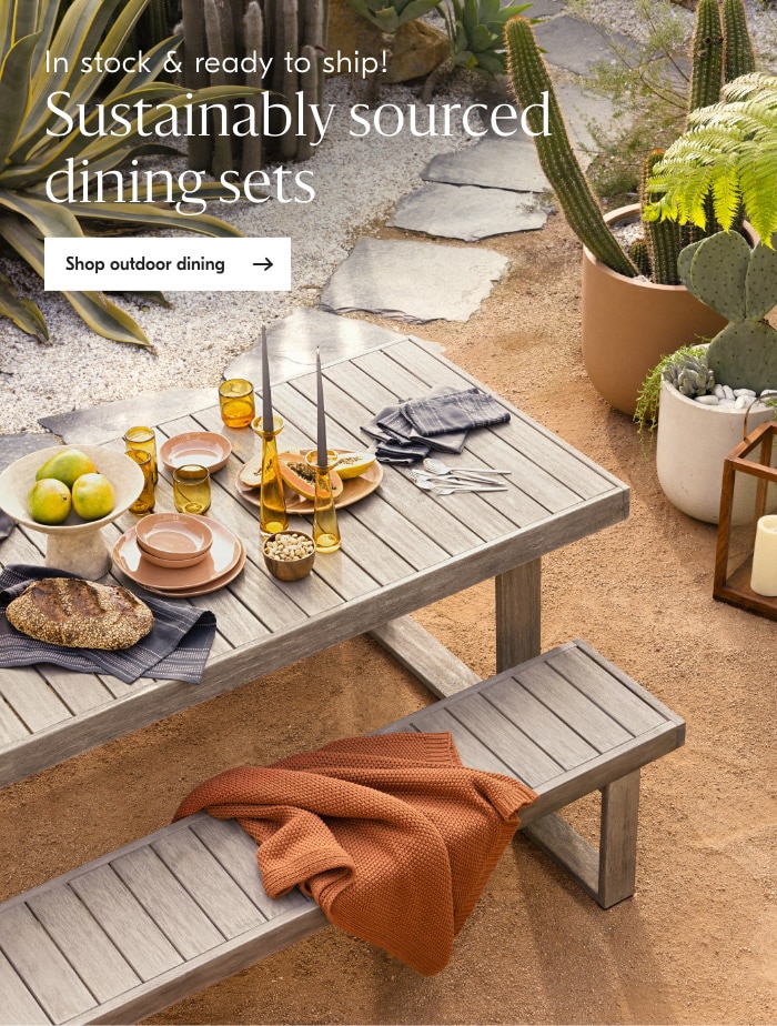 Shop outdoor dining