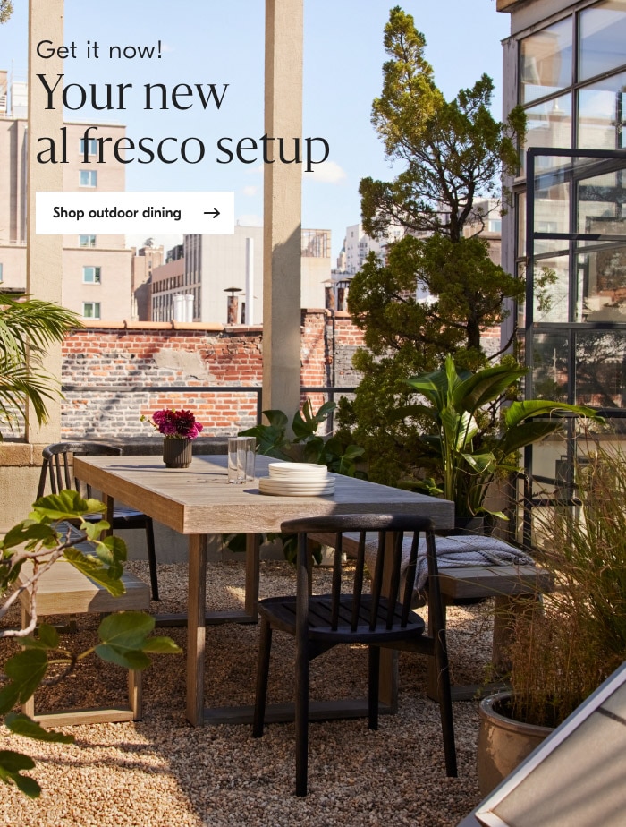 Shop outdoor dining