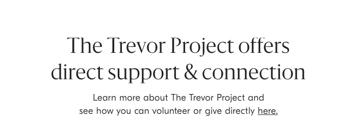 The Trevr Project offers direct support & connection