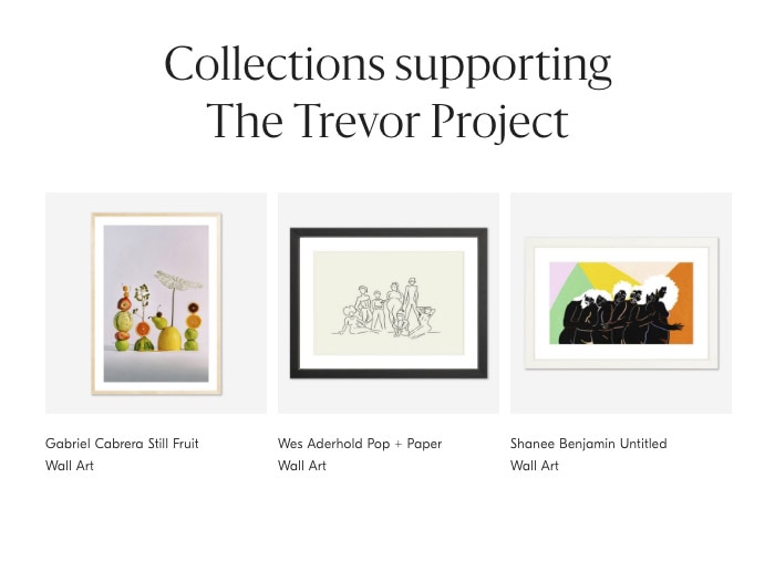 Collections supporting The Trevor Project