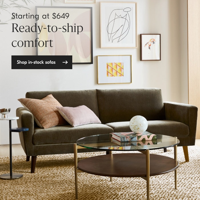 Shop in-stock sofas