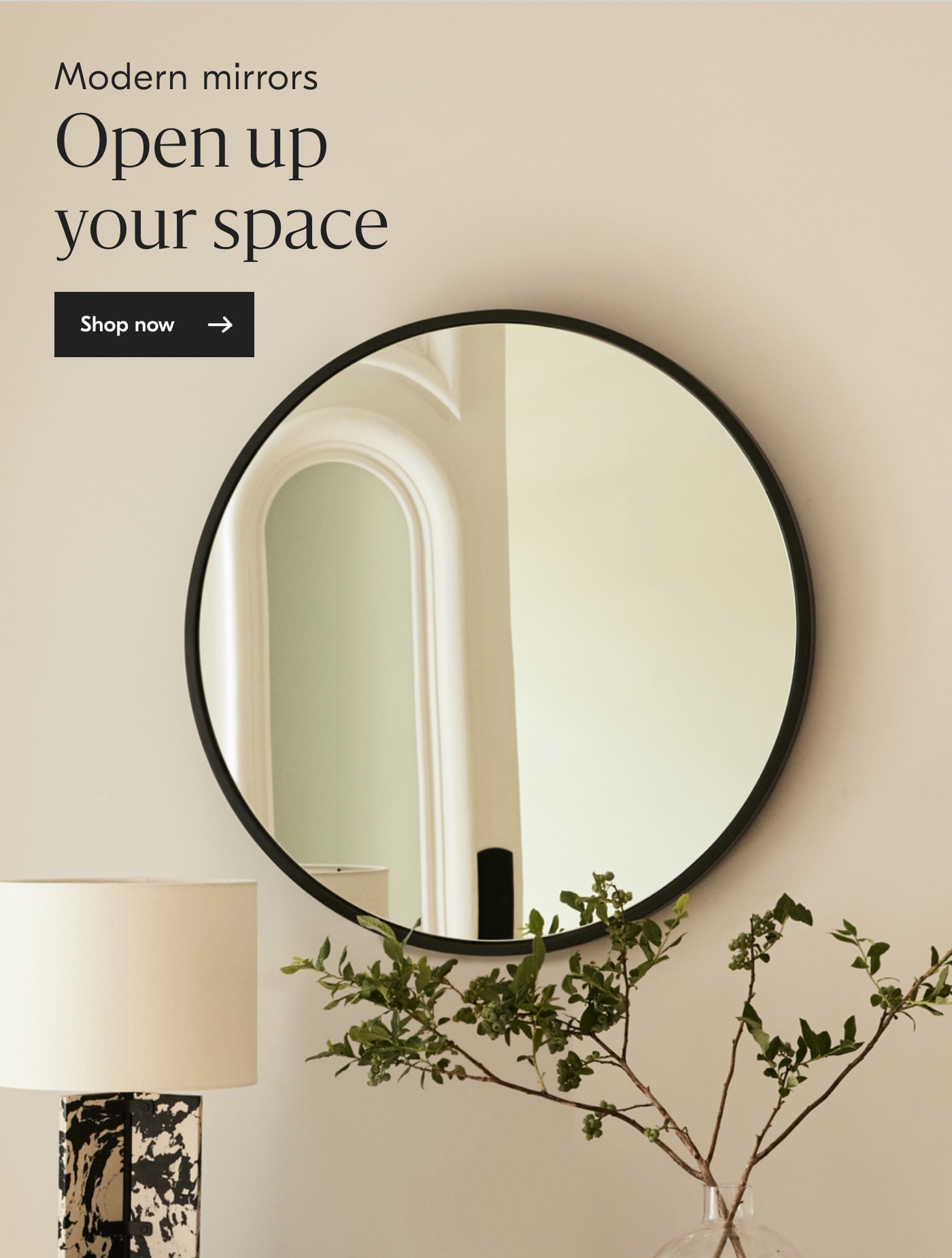 Modern mirrors Open up your Space 