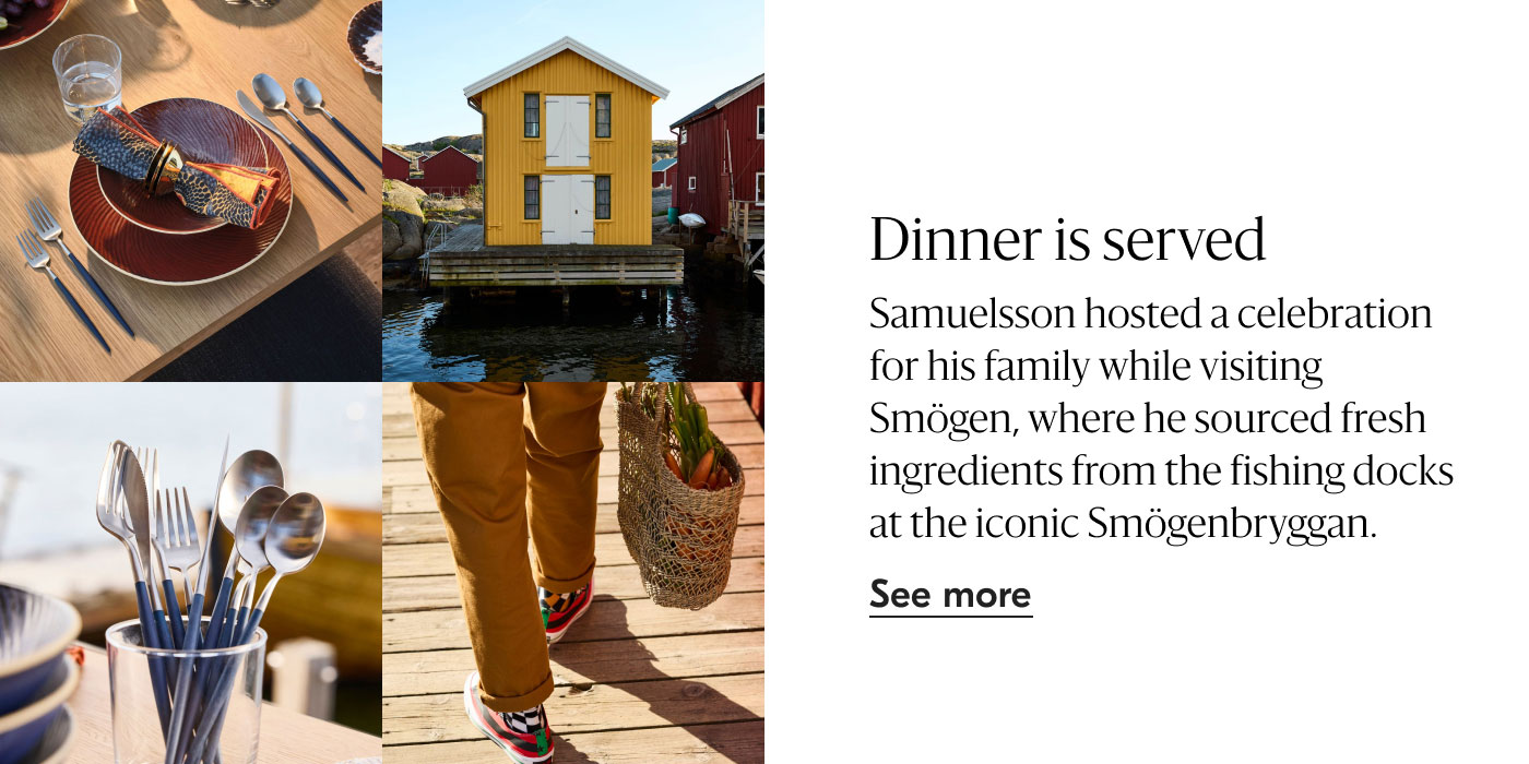 Dinner is served Samuelsson hosted a celebration for his family while visiting Smögen, where he sourced fresh ingredients from the fishing docks at the iconic Smögenbryggan. See more