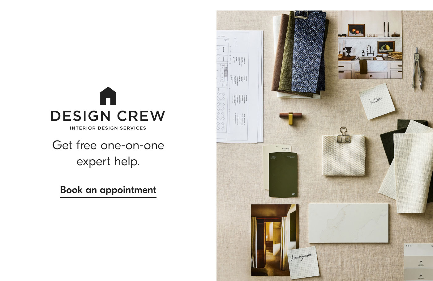 Design Crew - Get free one-on-one expert help. Book an appointment
