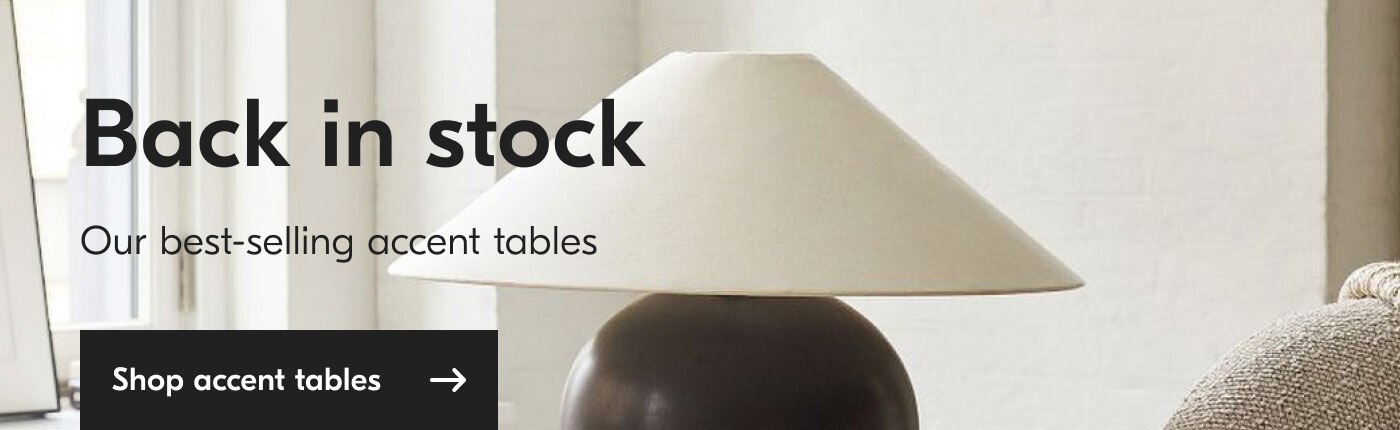 Back in stock - Our best-selling accent tables - Shop accent tables