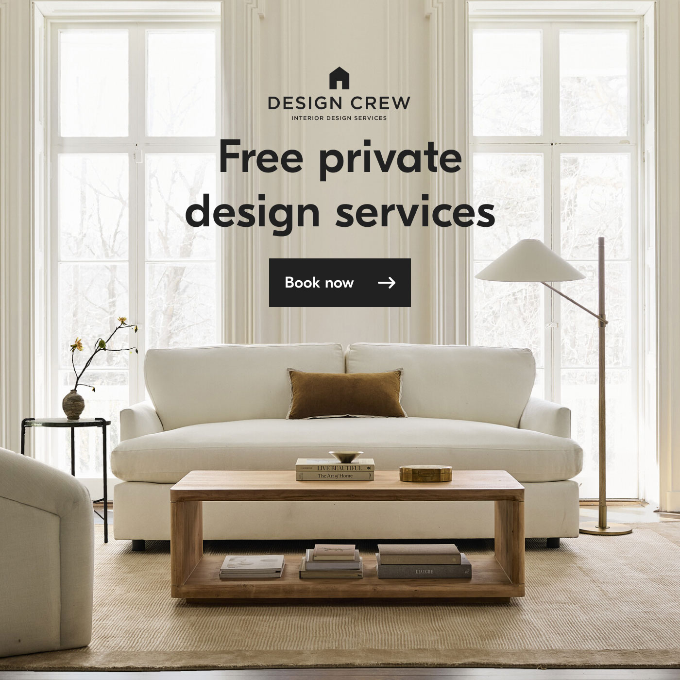 Free private design services. Book now