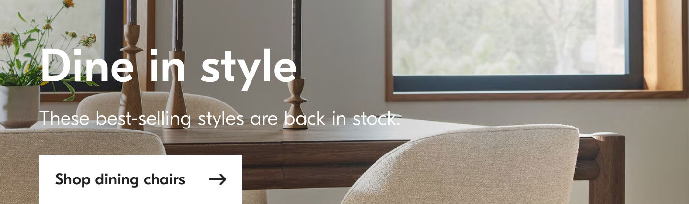 Dine in style - These best-selling styles are back in stock. Shop dining chairs