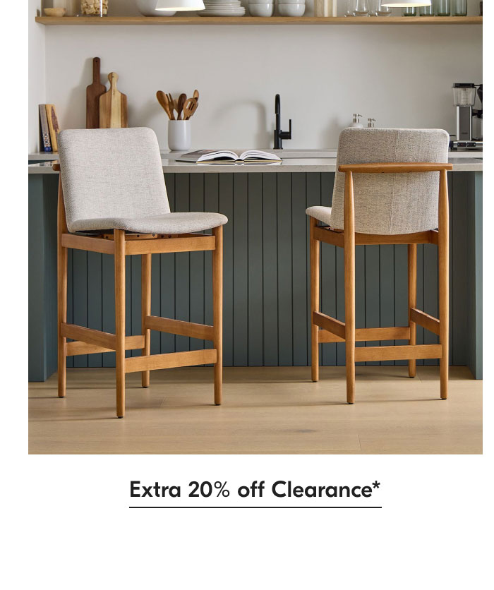 Extra 20% off Clearance*
