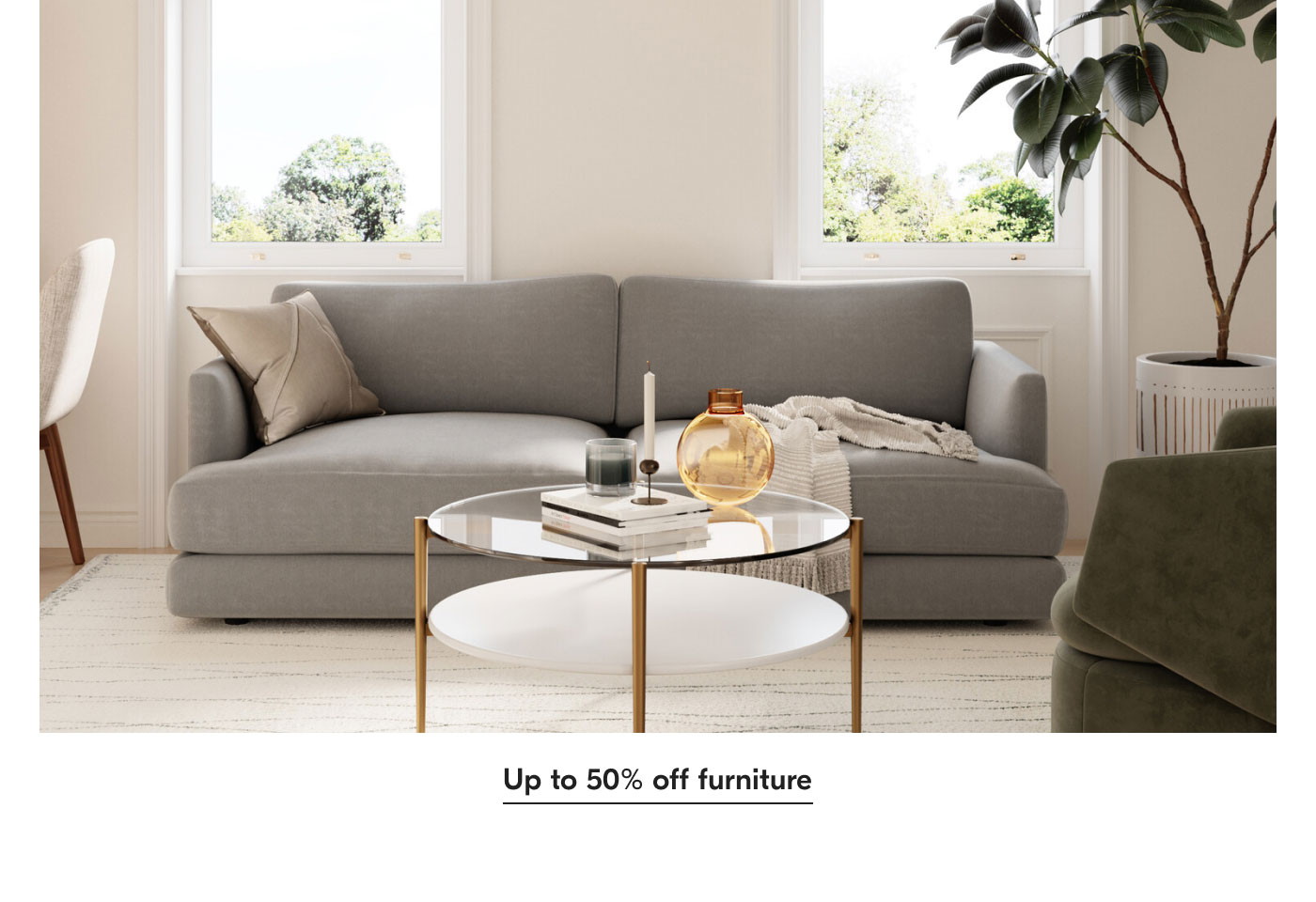 Up to 50% off furniture