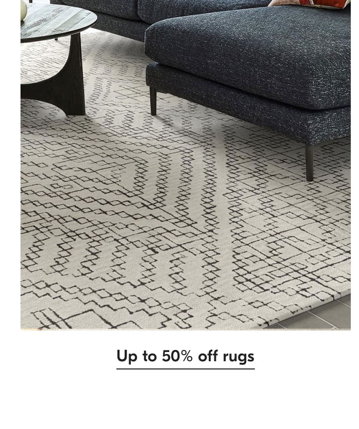 Up to 50% off rugs