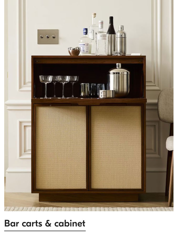 Bar carts & cabinet