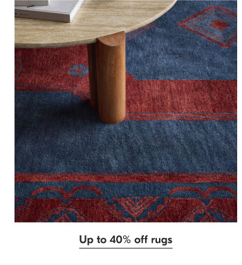 Up to 40% off rugs