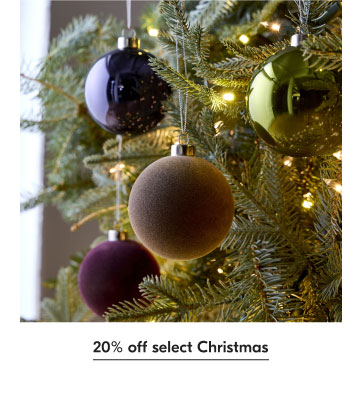 20% off select Christmas