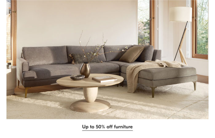 Up to 50% off furniture
