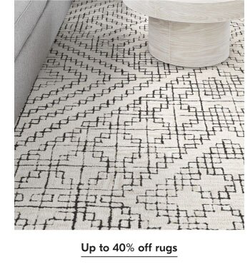 Up to 40% off rugs