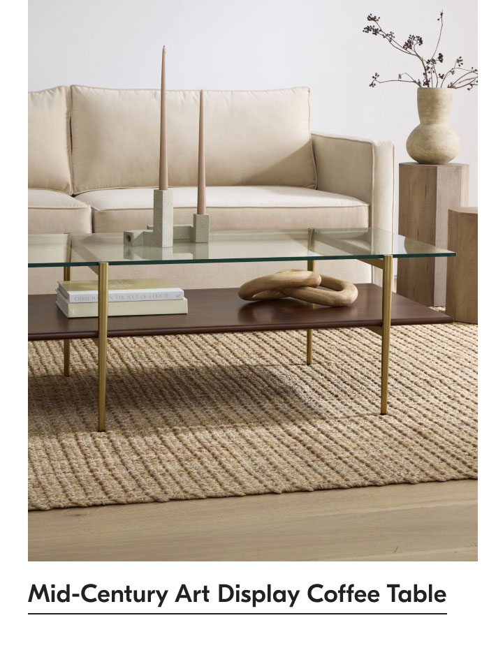 Mid-Century Art Display Coffee Table