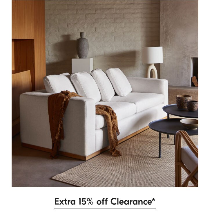 Extra 15% off Clearance*