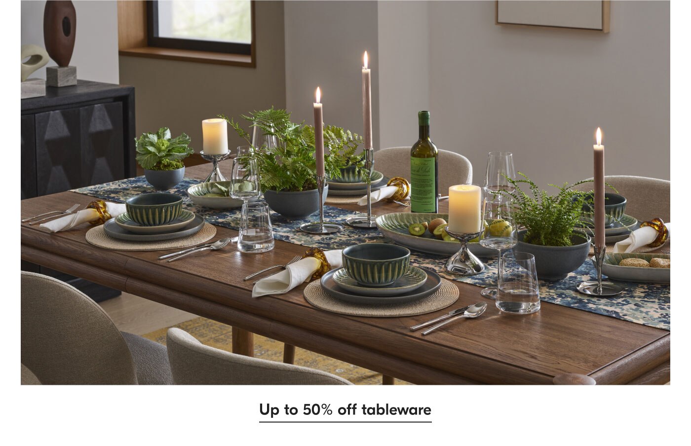 Up to 50% off tableware