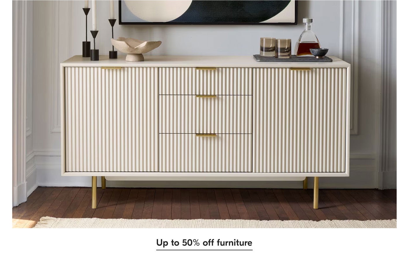 Up to 50% off furniture