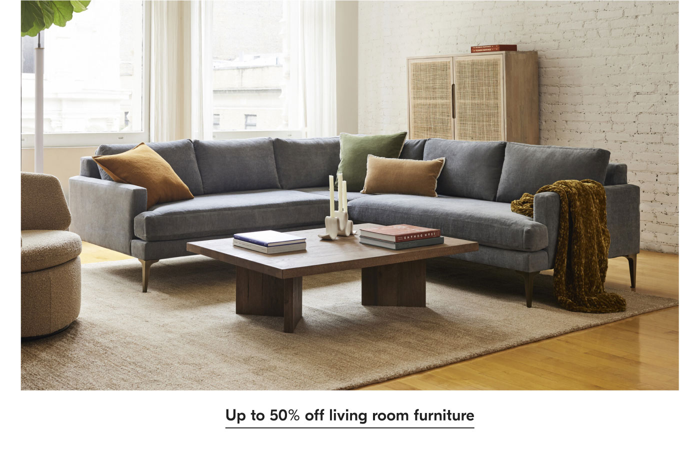 Up to 50% off living room furniture