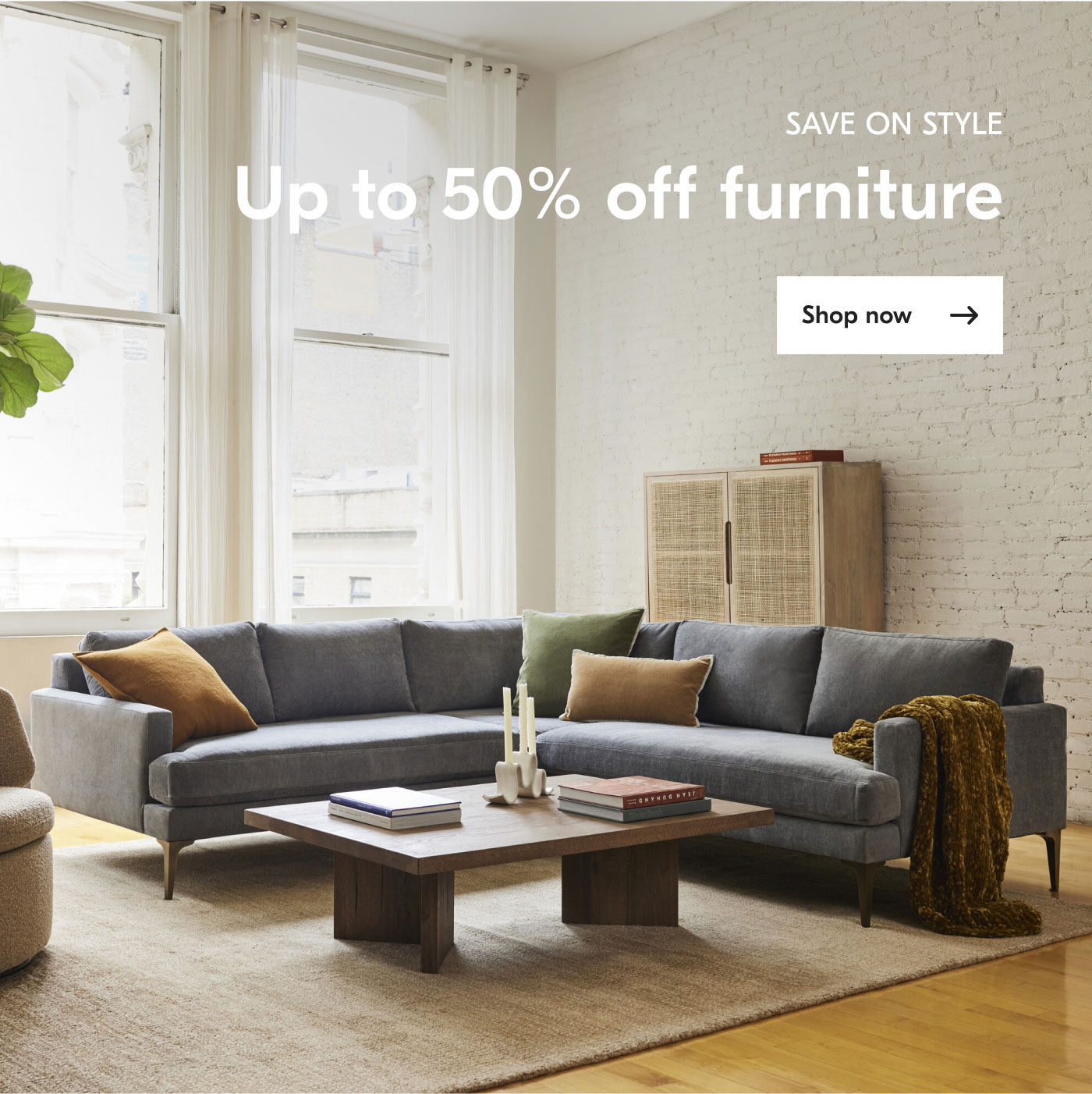 Save on Style - Up to 50% off furniture - Shop now