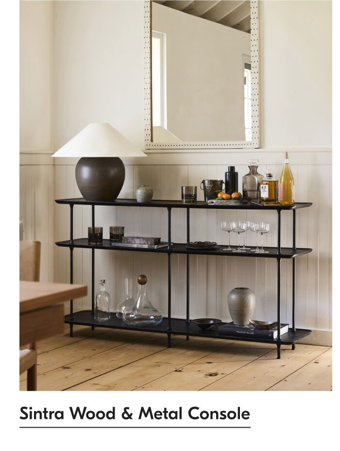 Sintra Wood & Metal Console