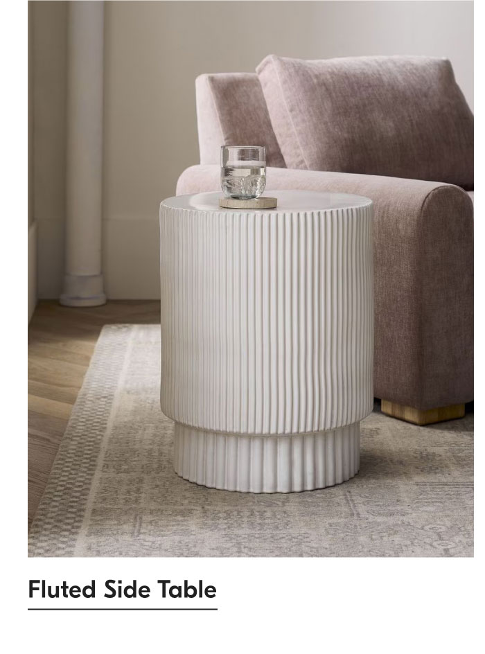 Fluted Side Table