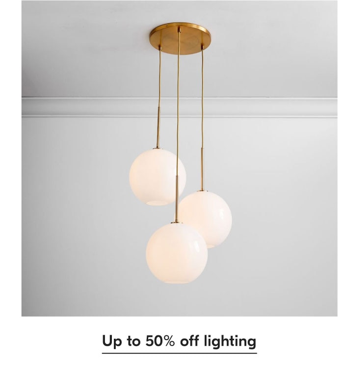 Up to 50% off lighting