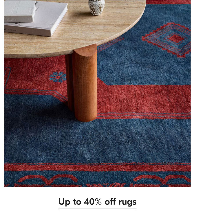 Up to 40% off rugs