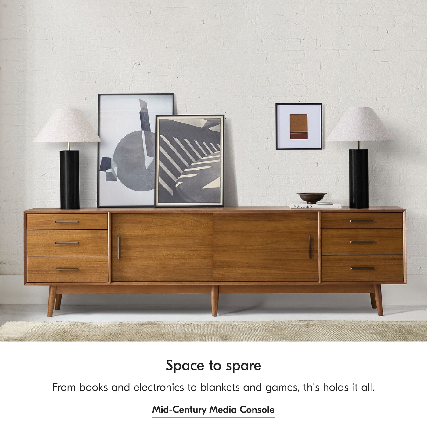 Space to spare - Mid-Century Media Console