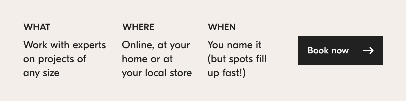 What, Where, When: Book now