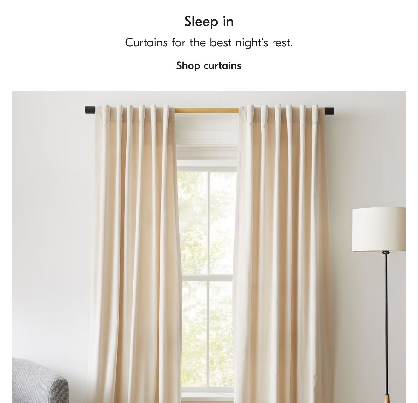 Sleep in - Shop curtains