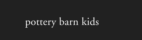 pottery barn kids
