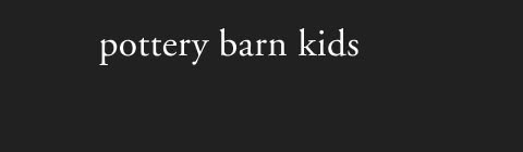 pottery barn kids