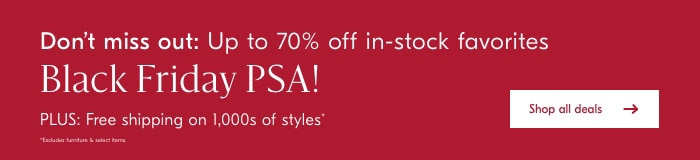 Black Friday PSA