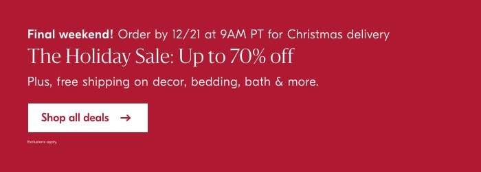 The Holiday Sale
