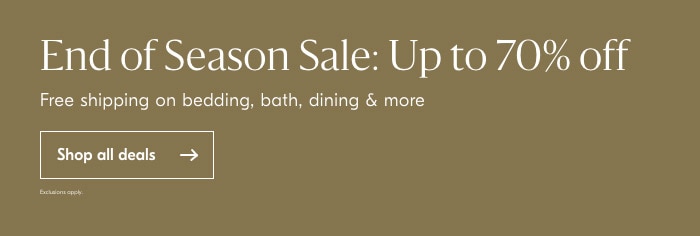 The End of Season Sale