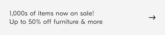 Up to 50% off furniture & more