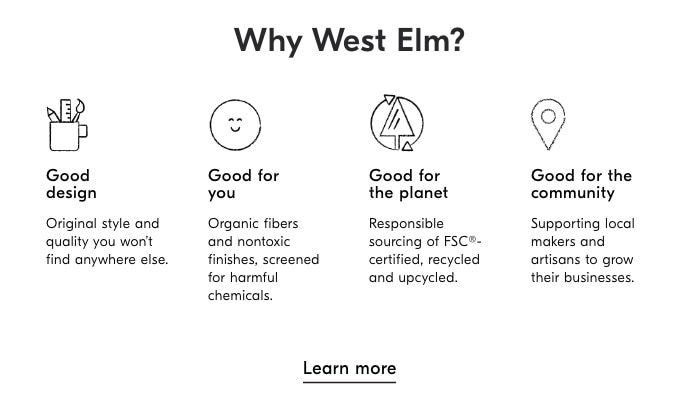 Why West Elm?