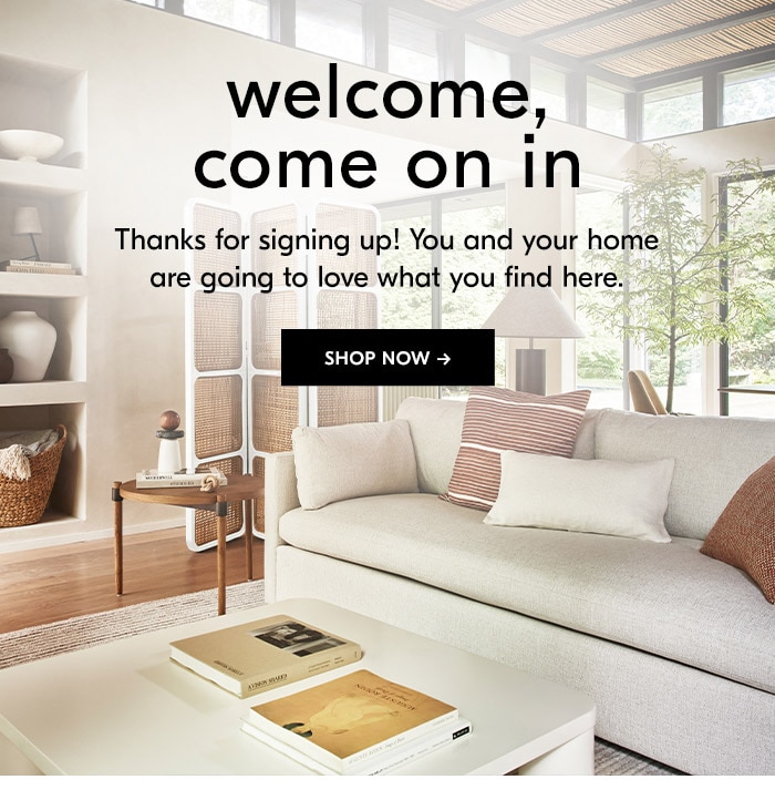 welcome, come on in