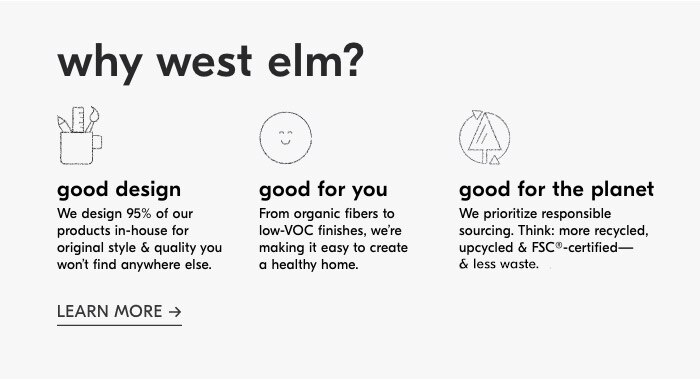 why west elm?