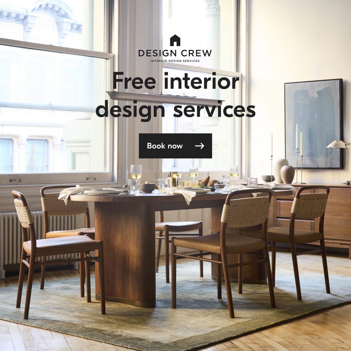 Free interior design services - Book now