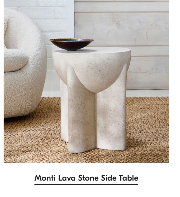 Monti Lava Stone Side Table