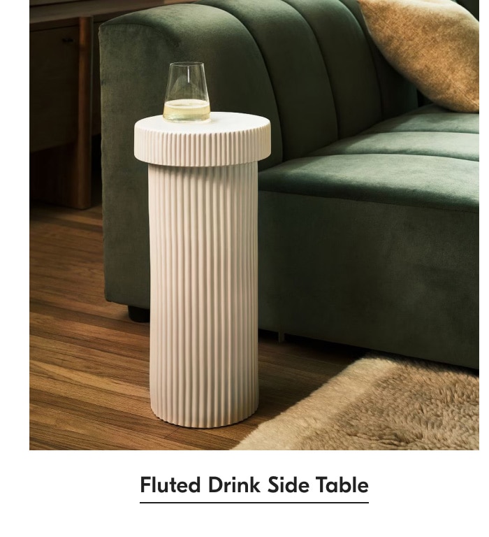 Fluted Drink Side Table