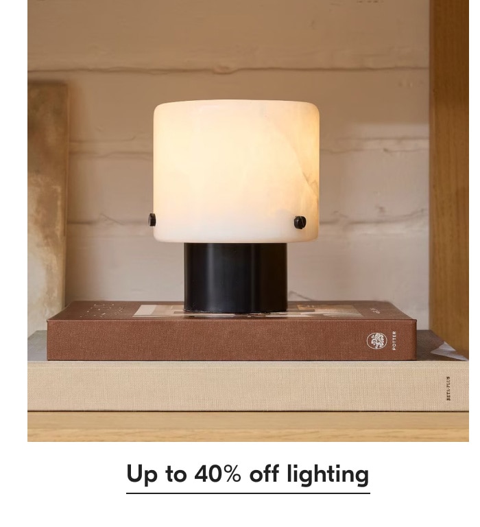 Up to 40% off lighting
