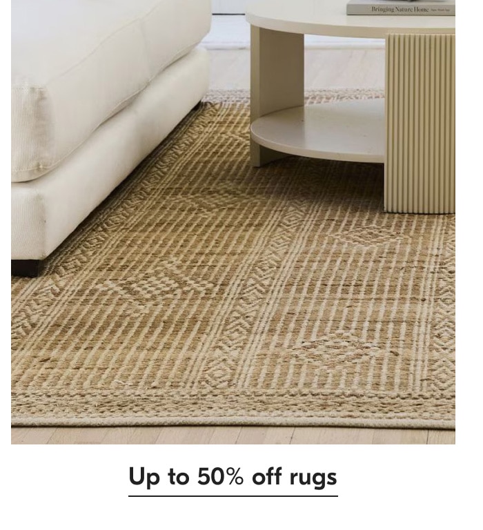 Up to 50% off rugs