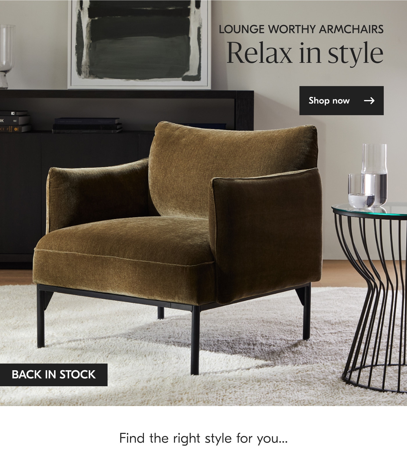 Relax in style - Shop now